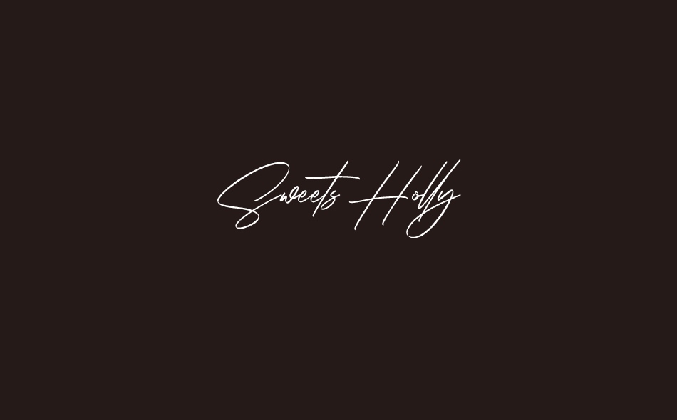 Sweets Holly font big