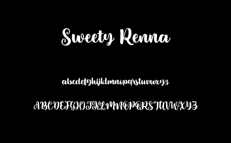 Sweety Renna font