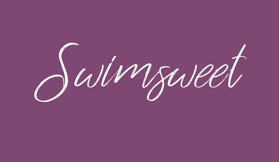 swimsweet font big