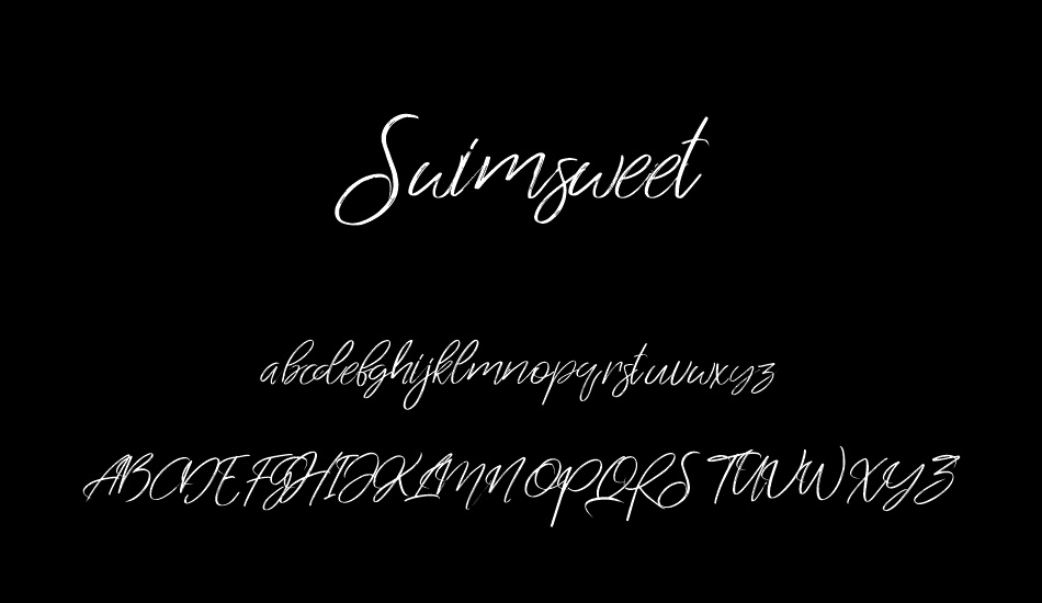 swimsweet font