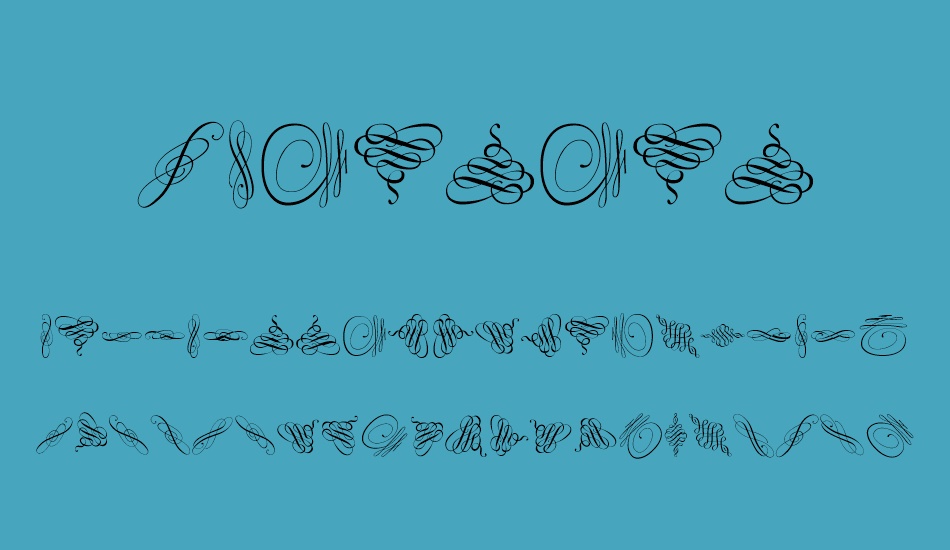 swinging font