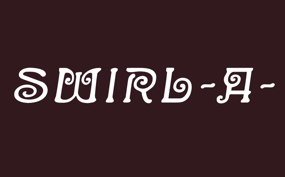 Swirl-a-Whirl font big