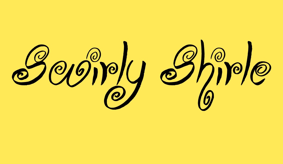 swirly-shirley font big