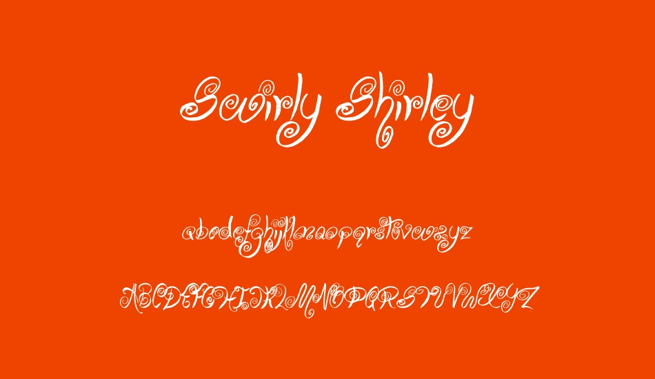 swirly-shirley font