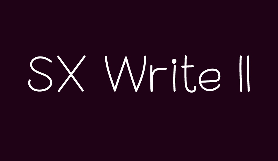 sx-write-ıı-light font big