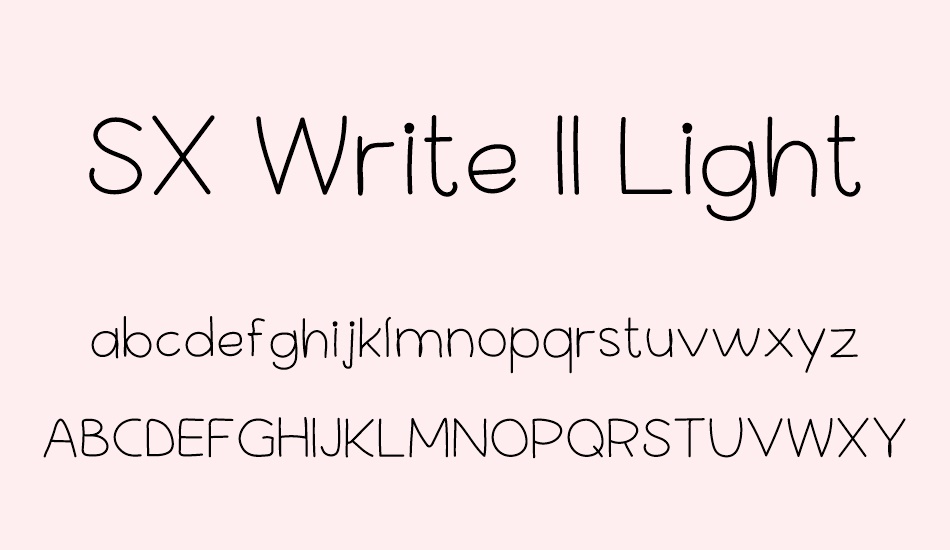 sx-write-ıı-light font