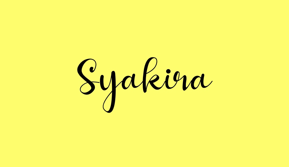 syakira-demo font big