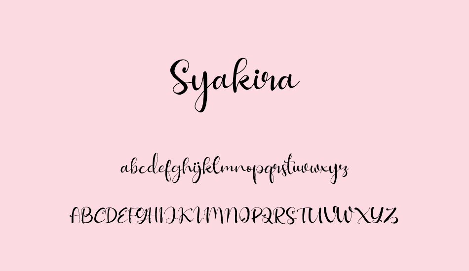 syakira-demo font