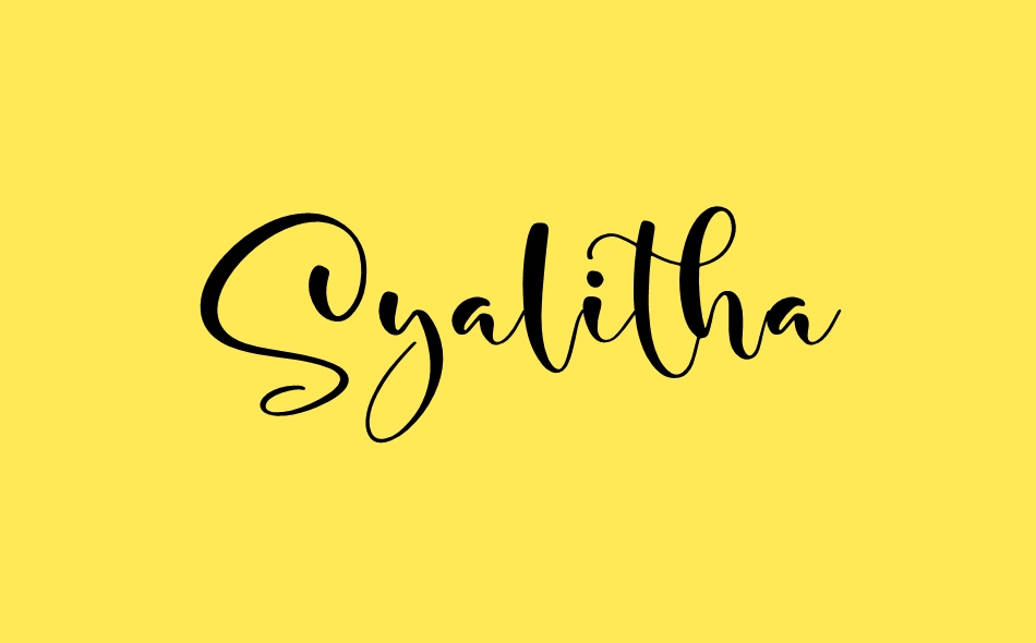 Syalitha font big