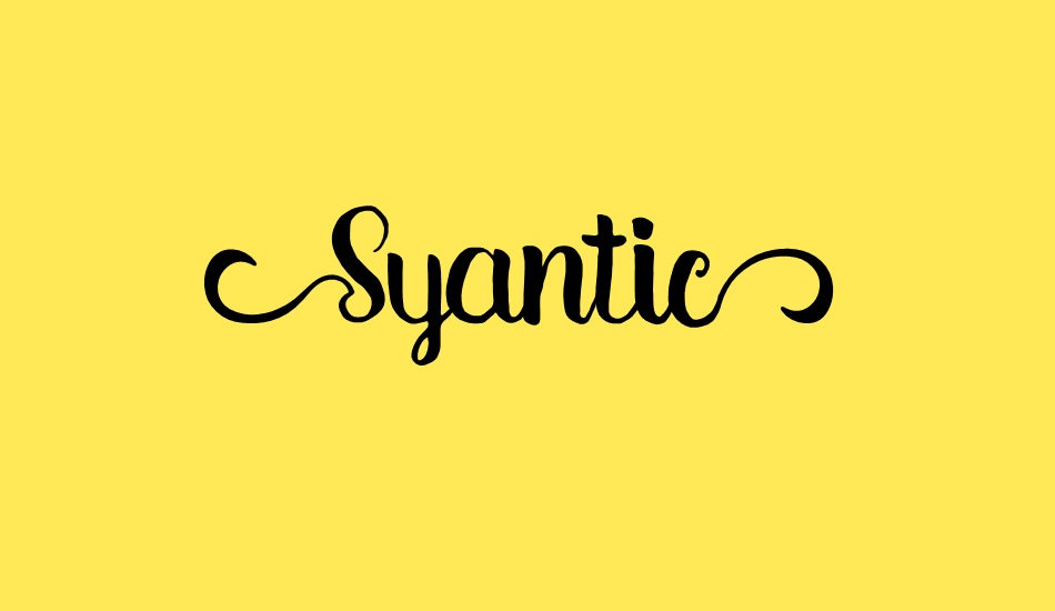 syantic font big