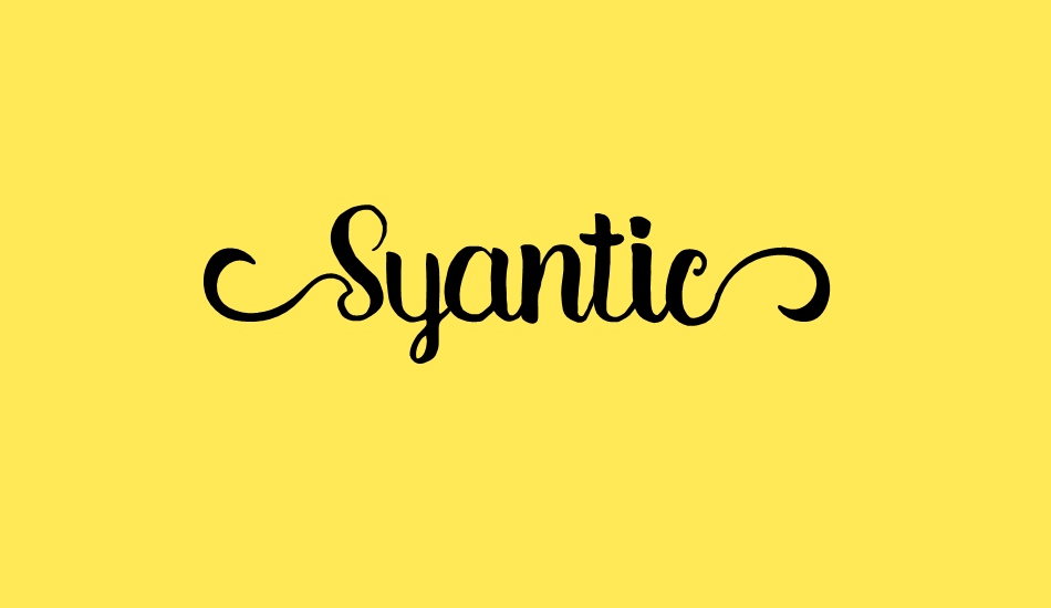 syantic font big