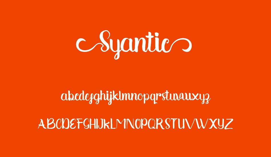 syantic font