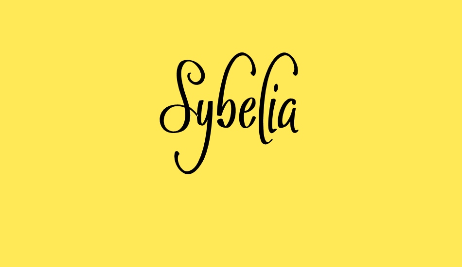 sybelia font big