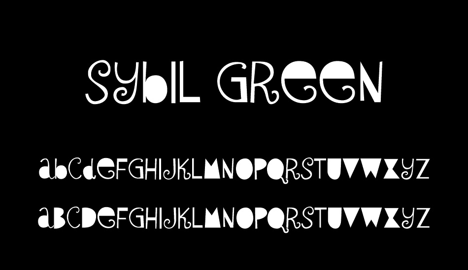 sybil-green font