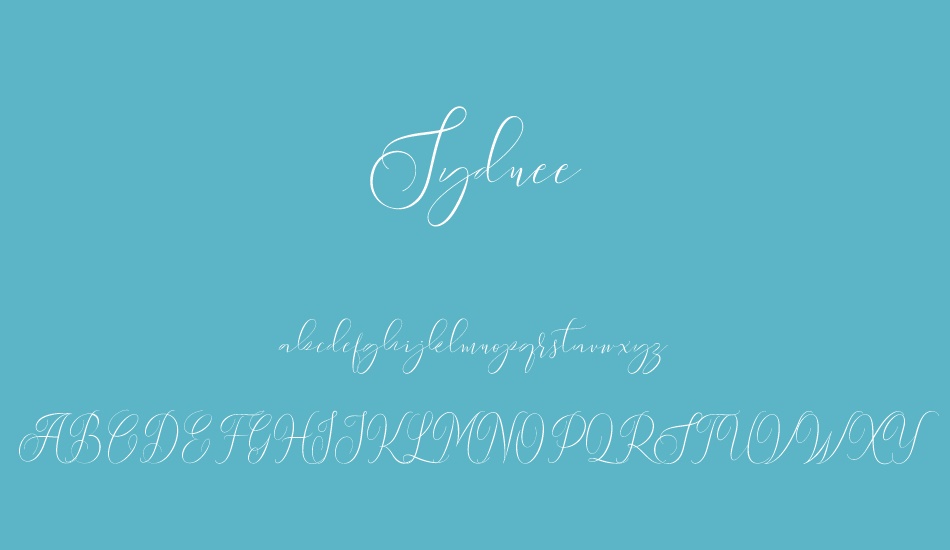 sydnee-demo font