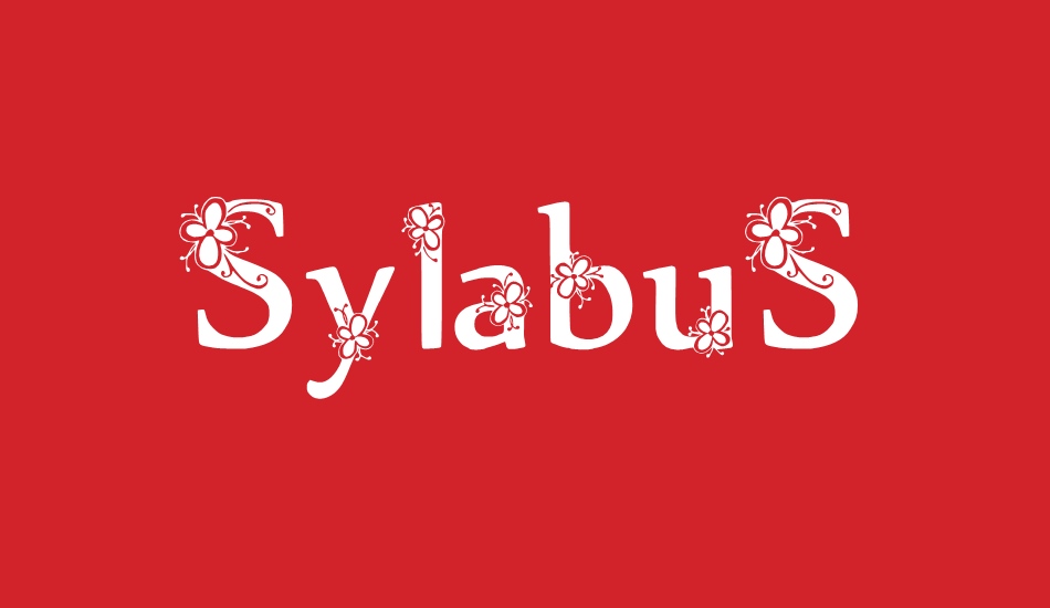 sylabus font big