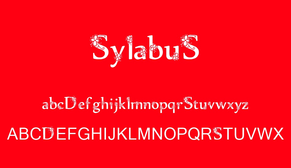 sylabus font