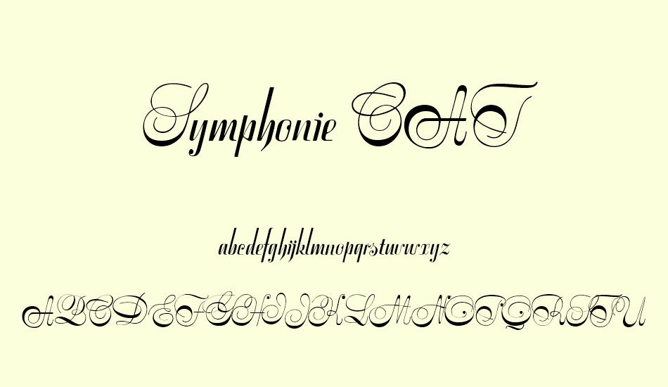 symphonie-cat font