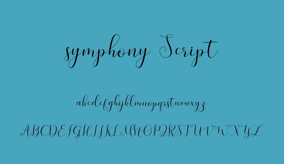 symphony-script font