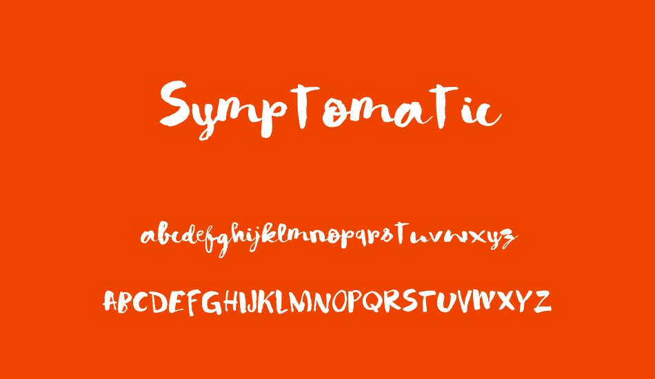 symptomatic-demo font