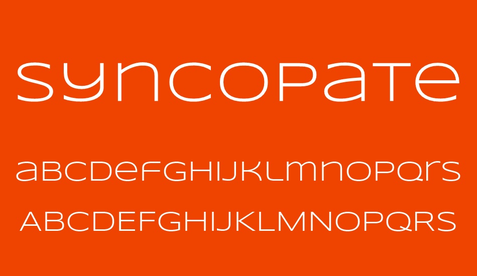 syncopate font