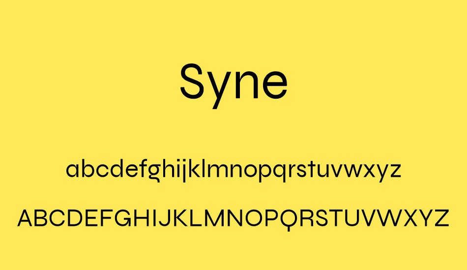 syne font