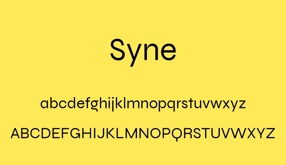 syne font