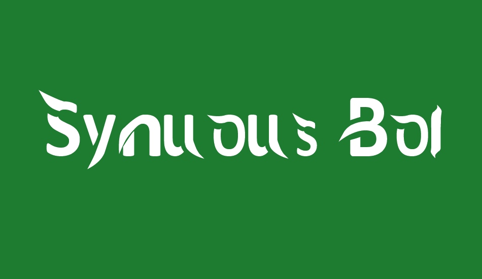synuous-bold font big