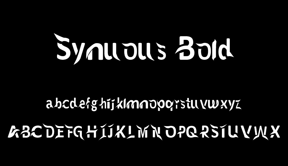 synuous-bold font