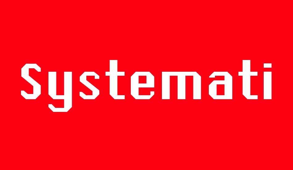 systematic-j font big