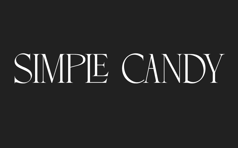 Simple Candy font big