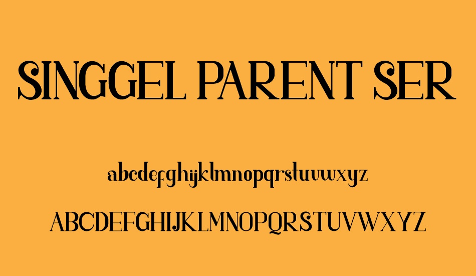 SINGGEL PARENT SERIF font