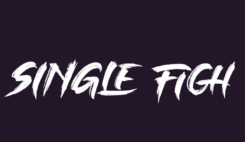 sıngle-fıghter font big