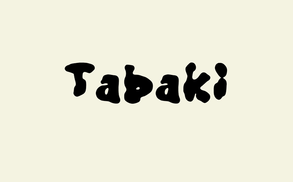 Tabaki font big