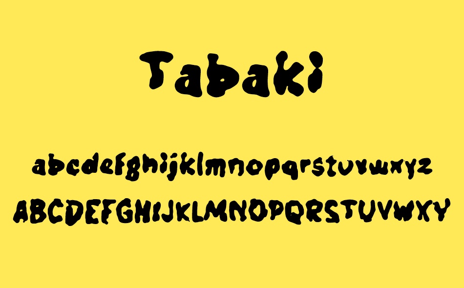 Tabaki font