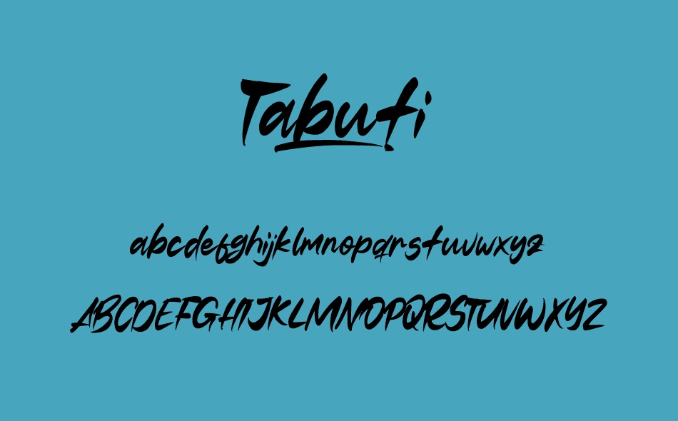 Tabuti font