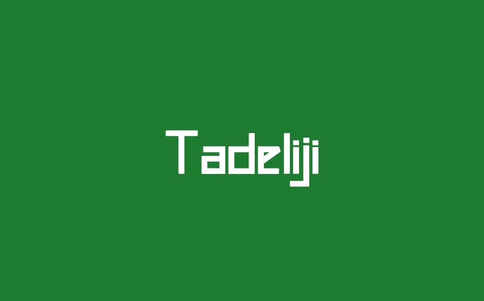 Tadeliji font big