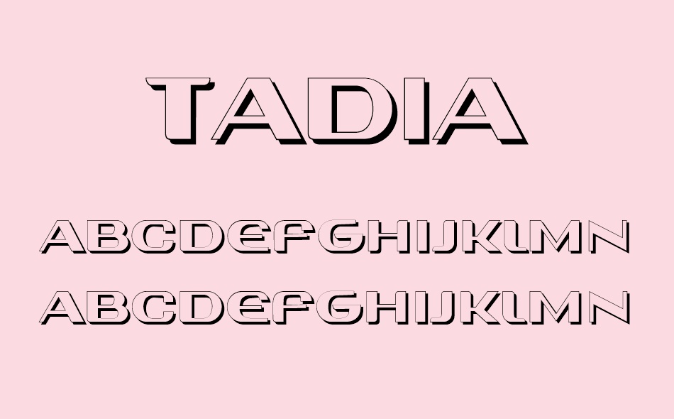 Tadia font