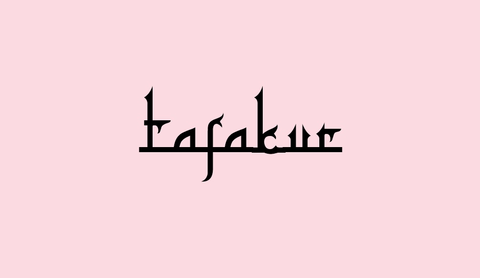 tafakur font big