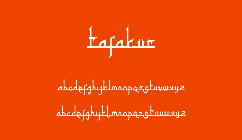 tafakur font