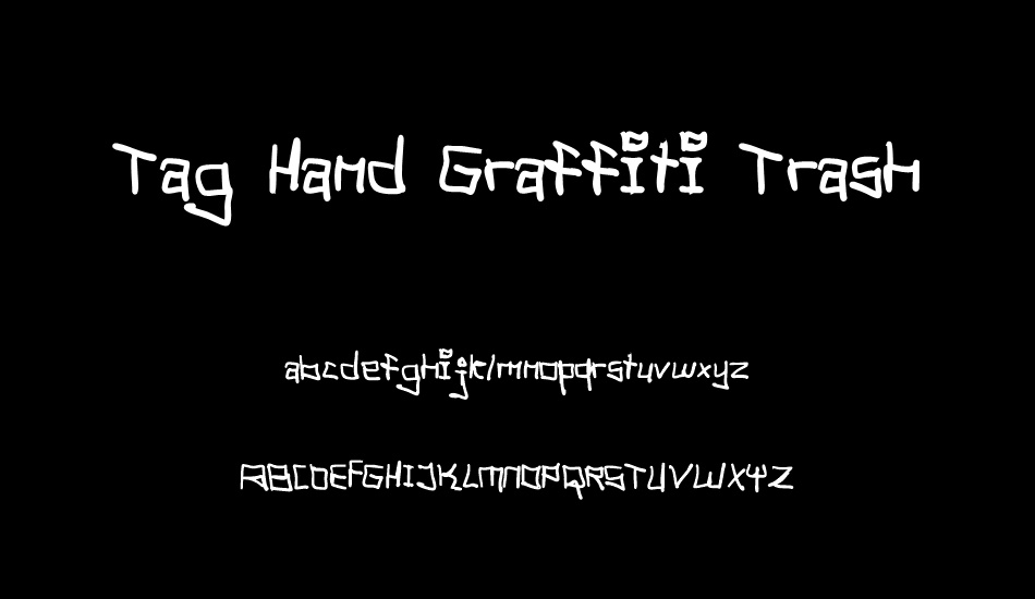 tag-hand-graffiti-trash font