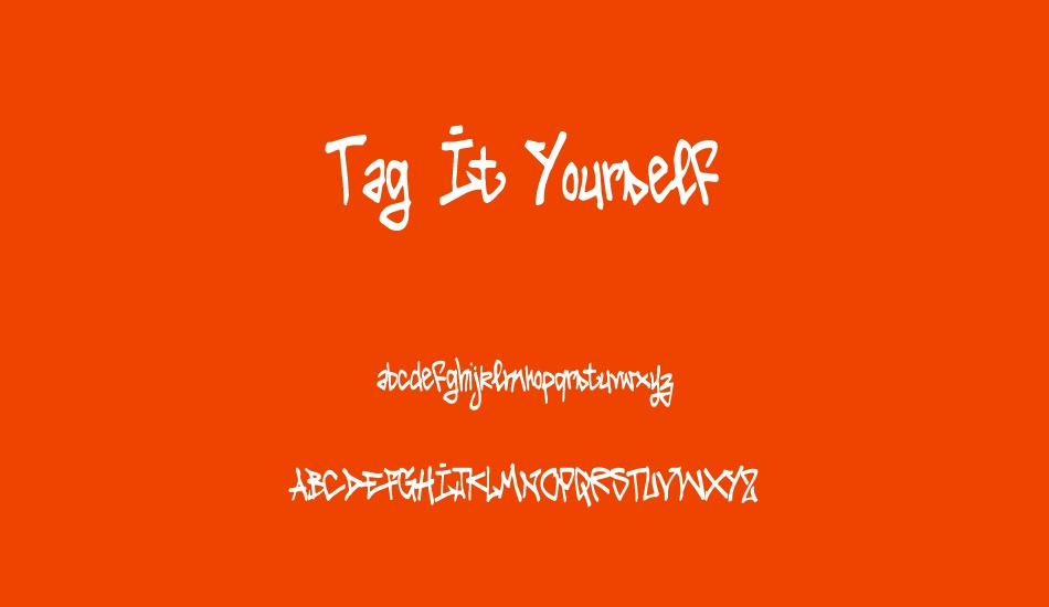 tag-ıt-yourself font