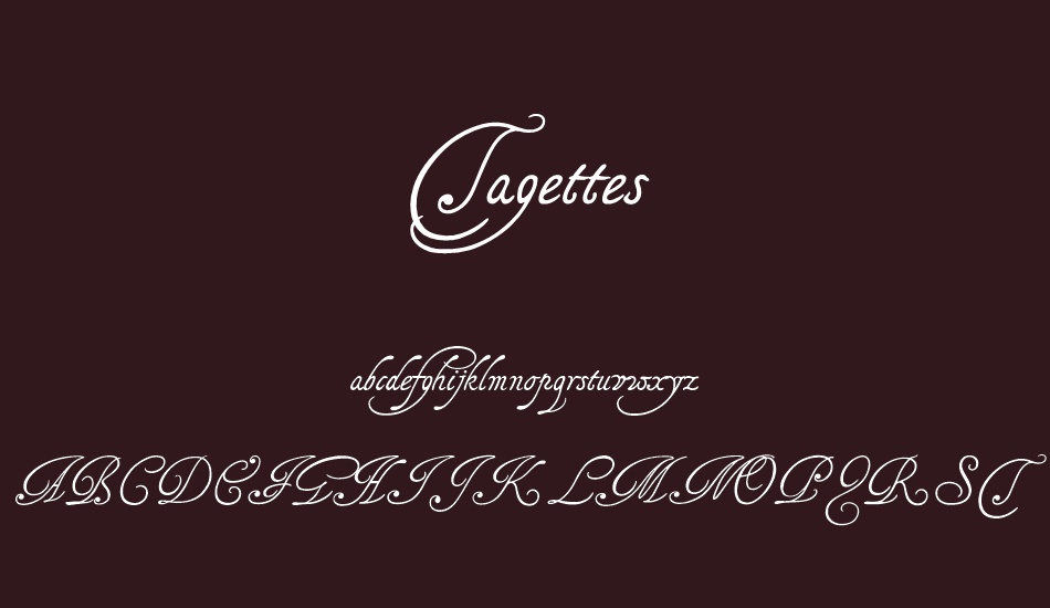 tagettes font