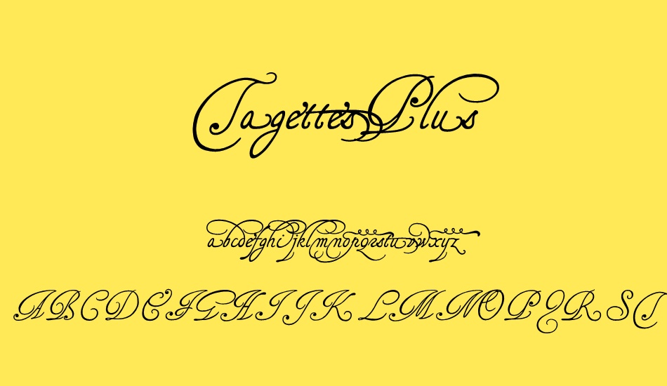 tagettesplus font