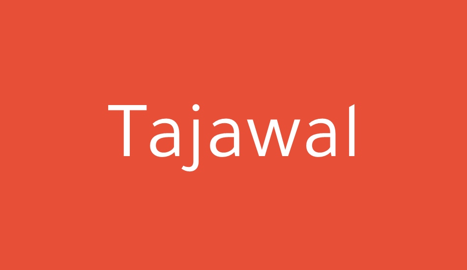 tajawal font big