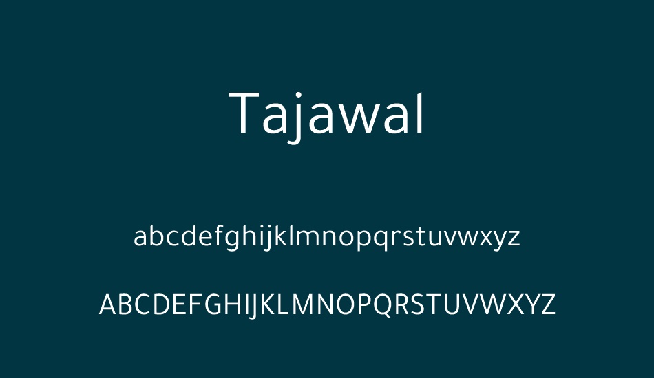 tajawal font