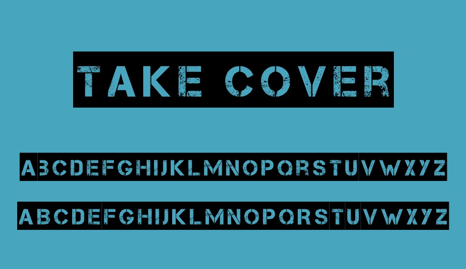 take-cover font