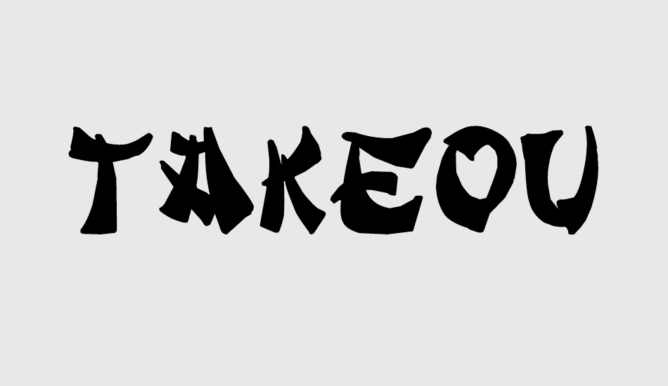 takeout font big