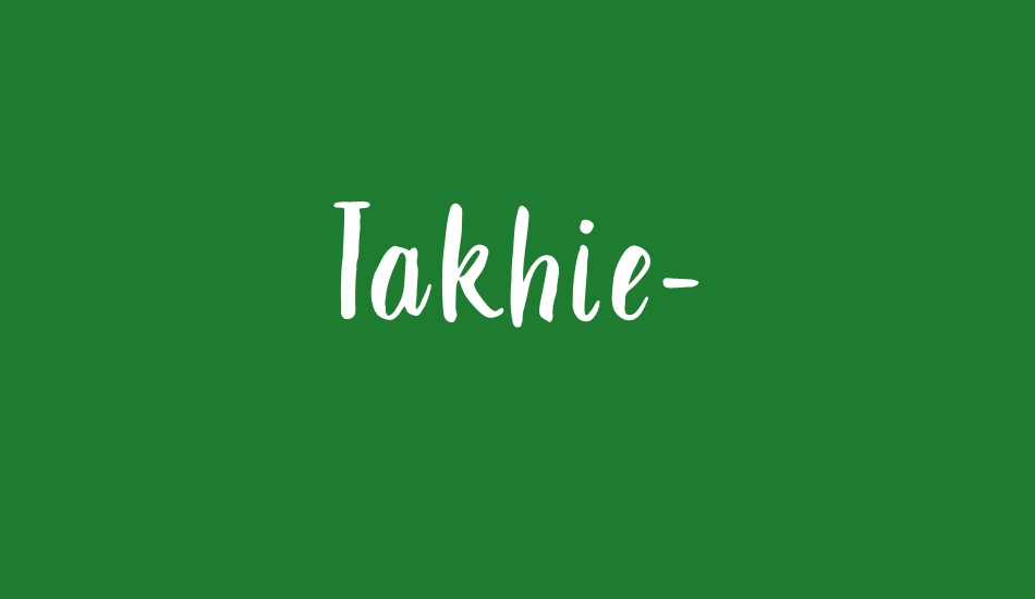 takhie-free font big