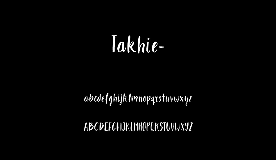 takhie-free font